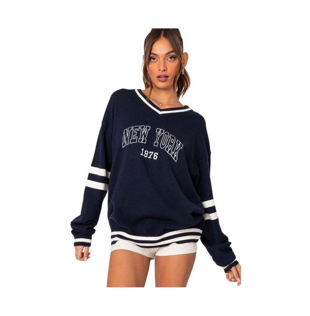 Womens 90s In New York oversized sweater Product Image