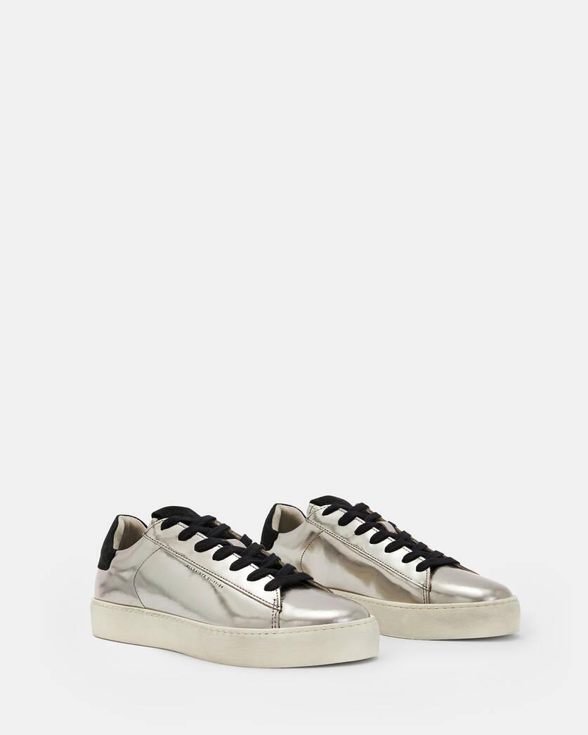 Shana Metallic Leather Sneakers Product Image