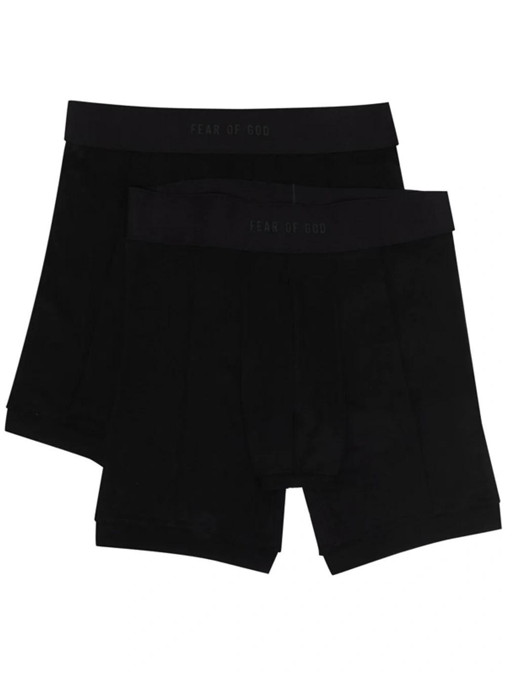 Medium Rise Short Length Boxer Brief - Pack Of 2 In Black Product Image