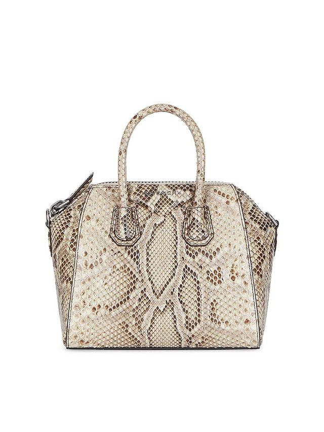 Womens Mini Antigona Bag in Python Product Image