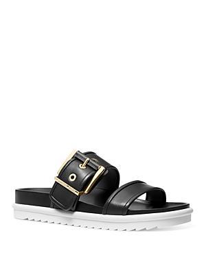 Michael Michael Kors Womens Colby Black Slide Sandals Product Image