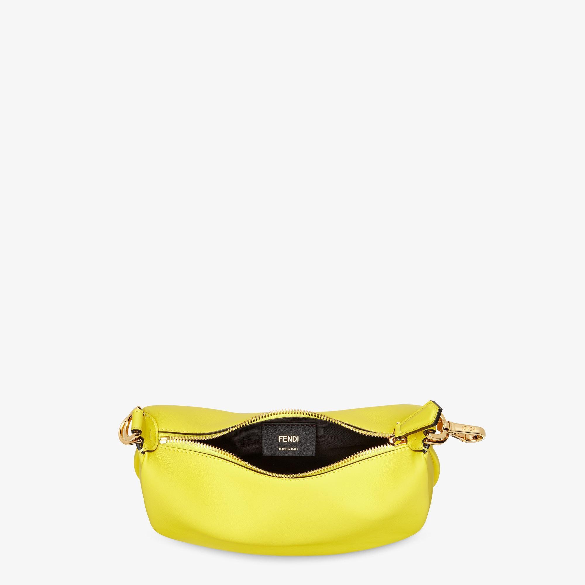 Fendigraphy MiniAcid yellow leather mini bag Product Image