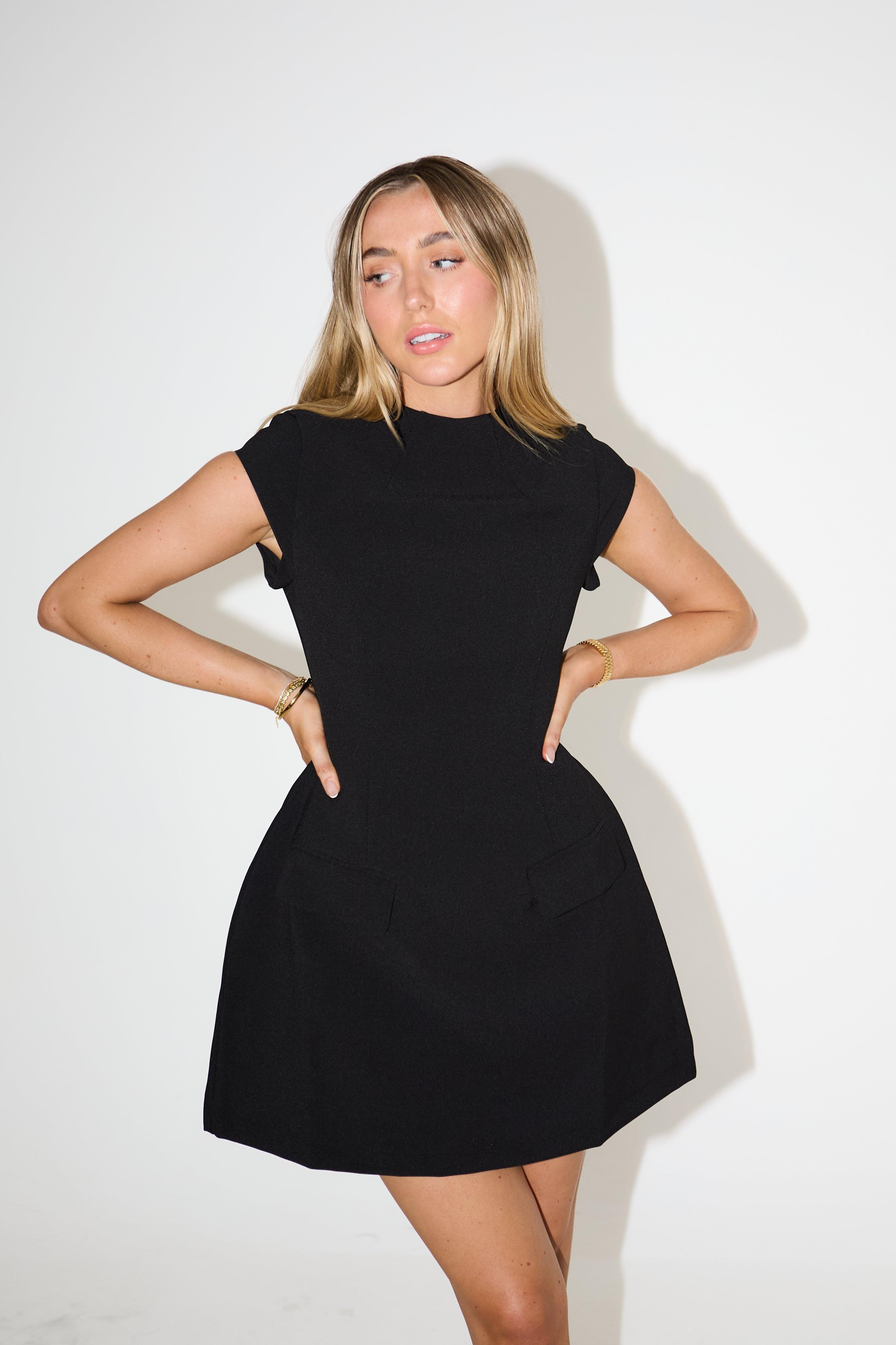 The Ultimate Muse Cap Sleeve Mini Dress Product Image