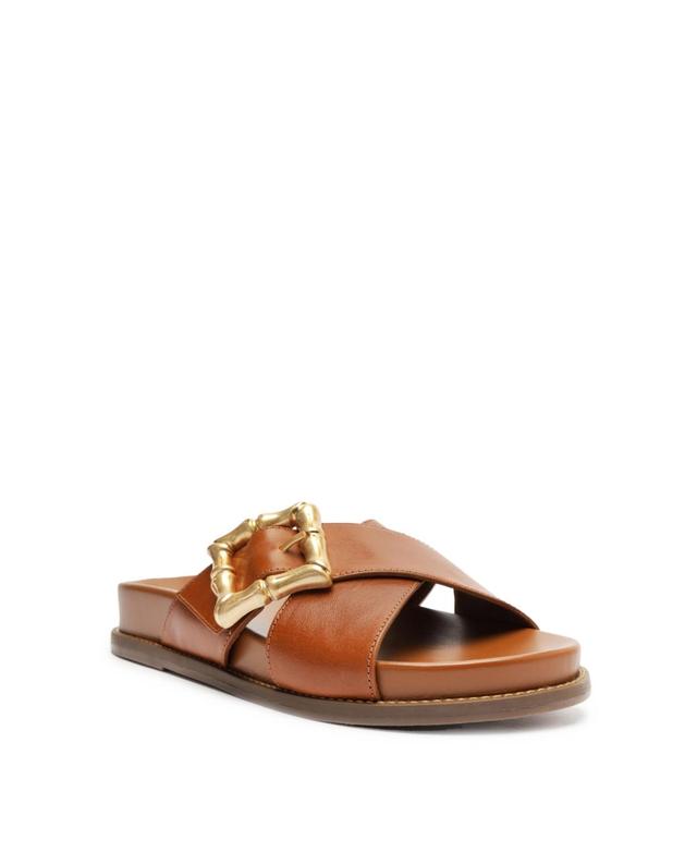 Womens Enola Crisscross Leather Sandals Product Image