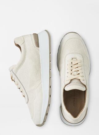 Peter Millar Mens Wayfare Runner | Color: Ivory | Size: 8 Product Image