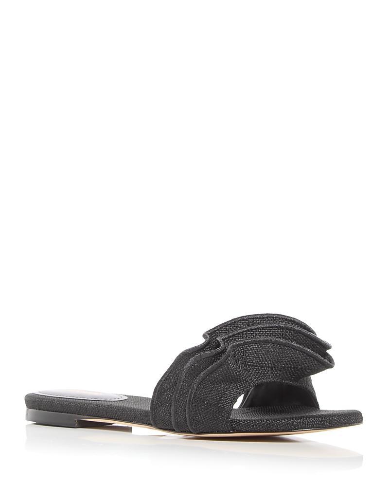 Larroud Ivy Ruffle Raffia Slide Sandal Product Image