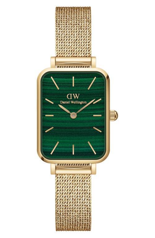 Daniel Wellington Womens Quadro Evergold Gold-Tone Stainless Steel Watch 20 x 26mm Product Image