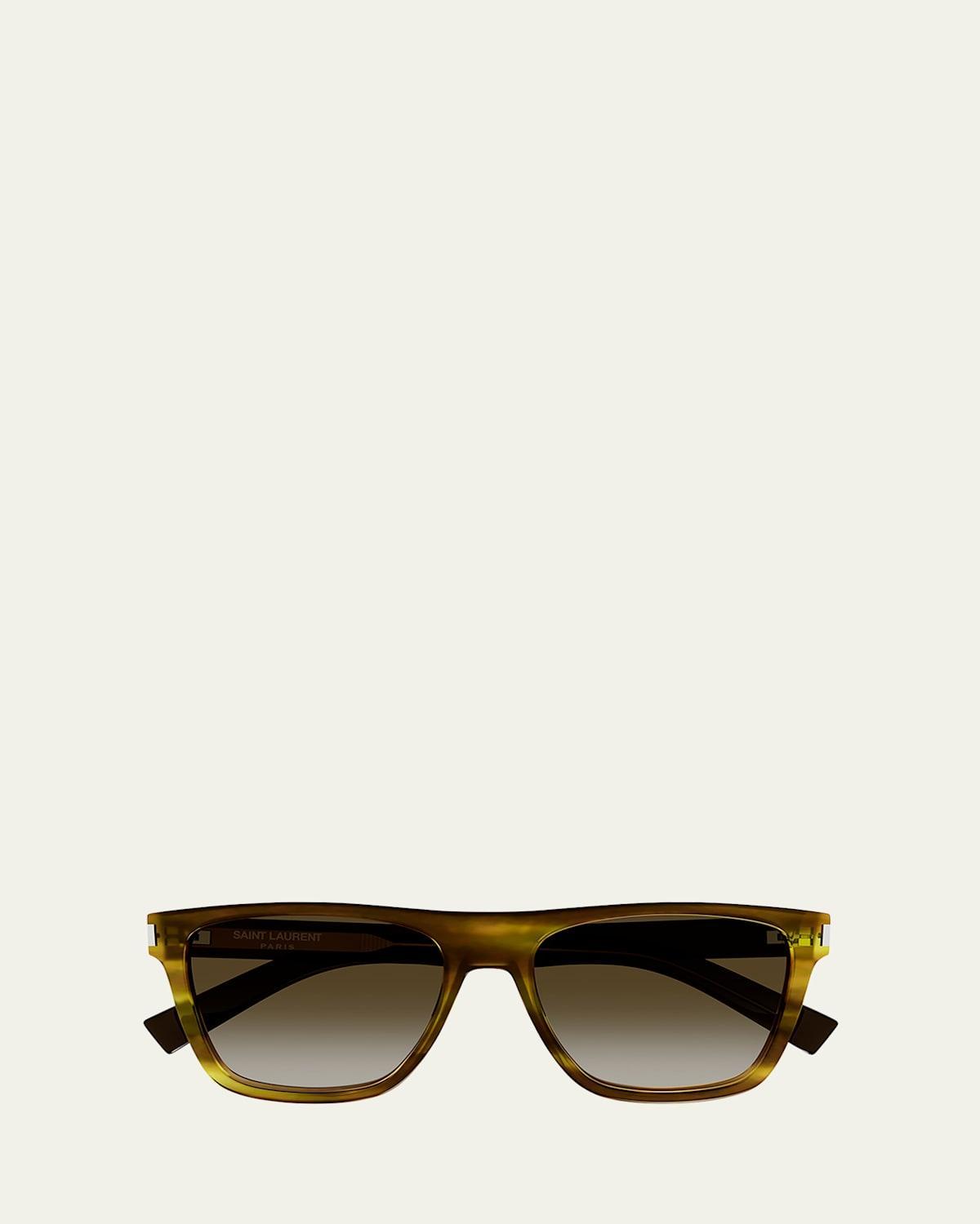 Mens SL 619 Acetate Rectangle Sunglasses Product Image