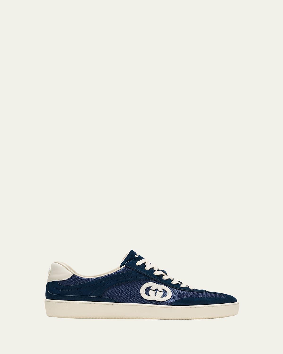 Mens G74 Logo Suede Low-Top Sneakers Product Image