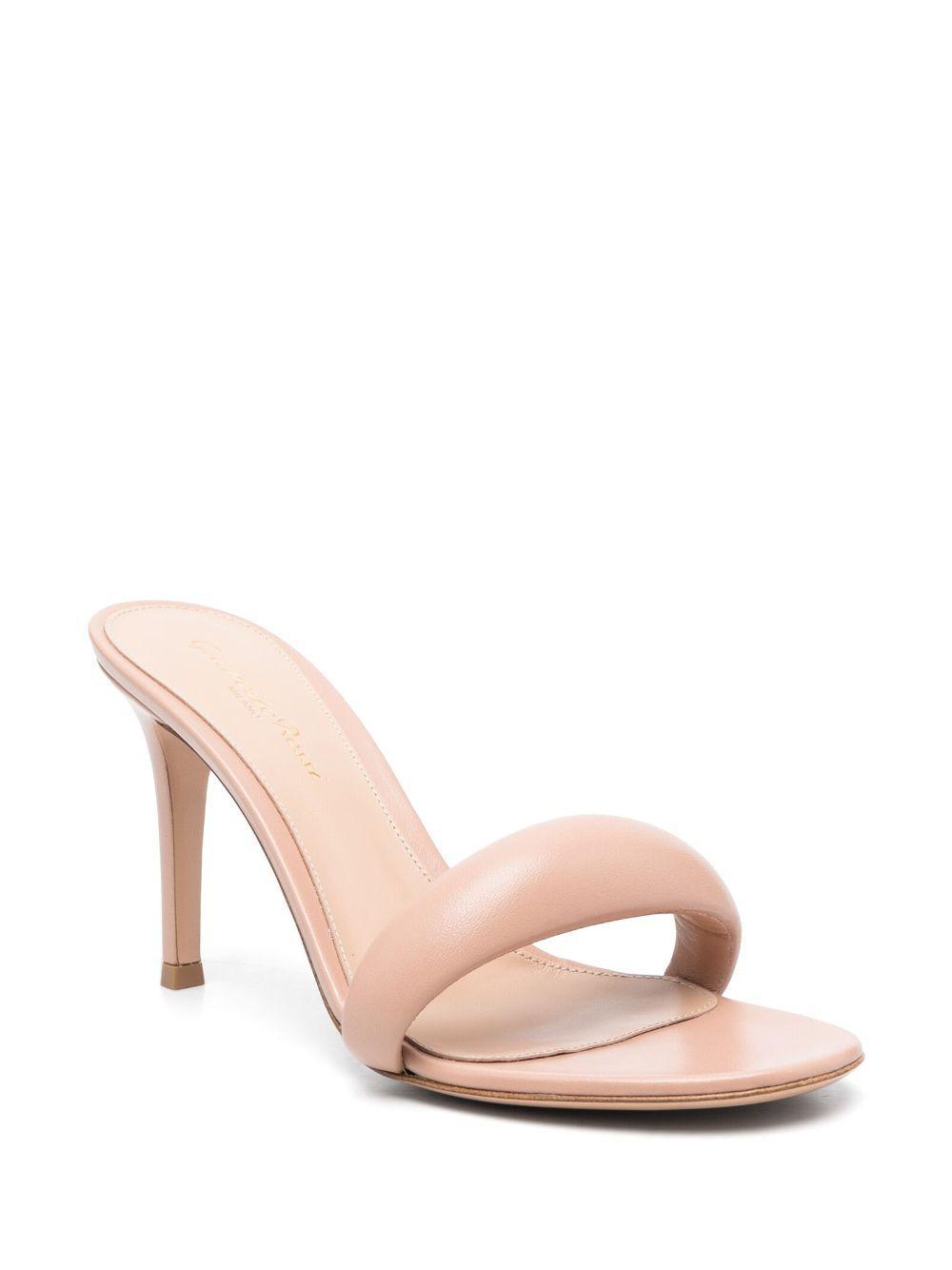 GIANVITO ROSSI Bijoux Mules 85mm In Peach Product Image