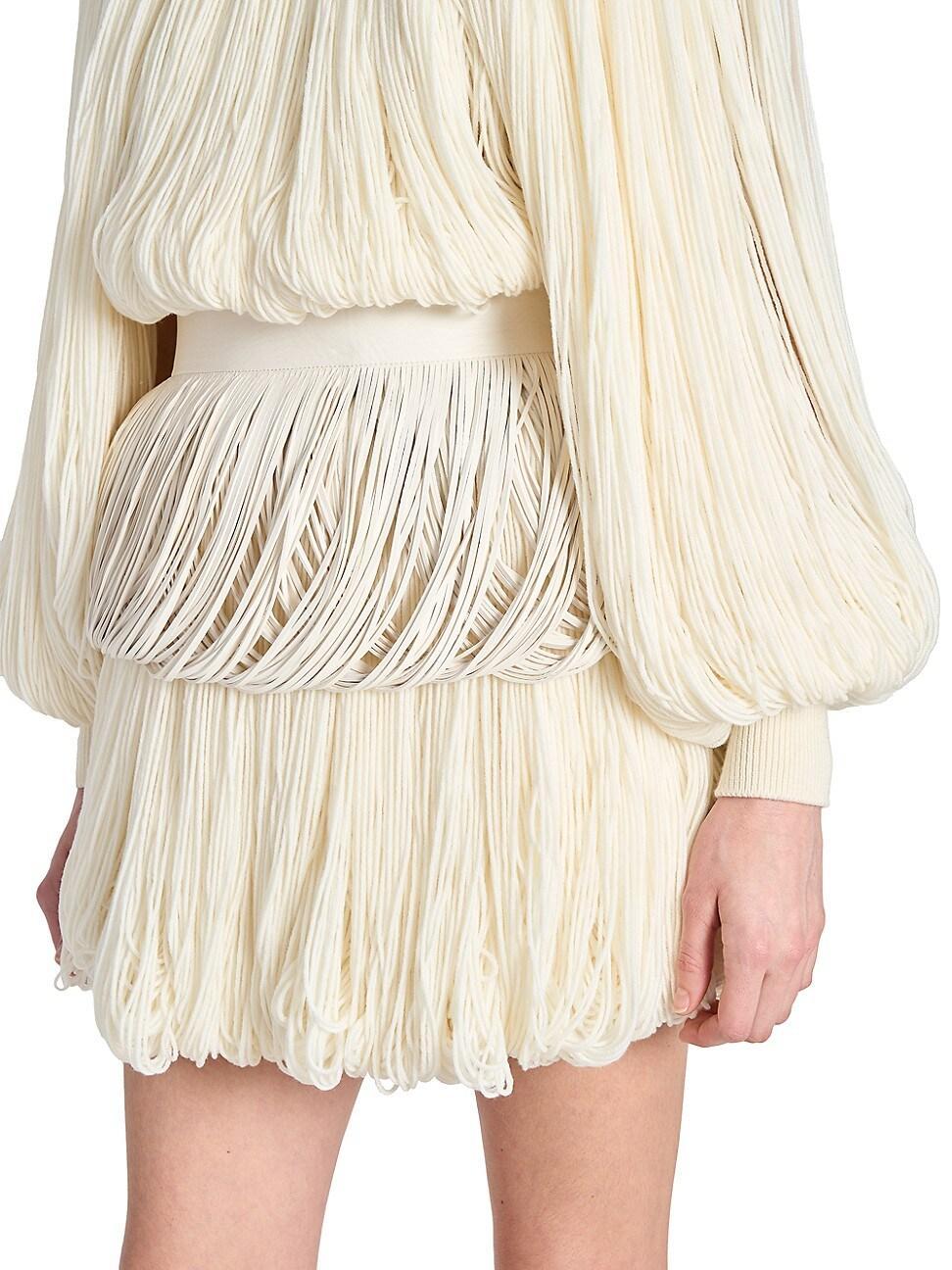 Womens Bubble Fringe Belt Product Image