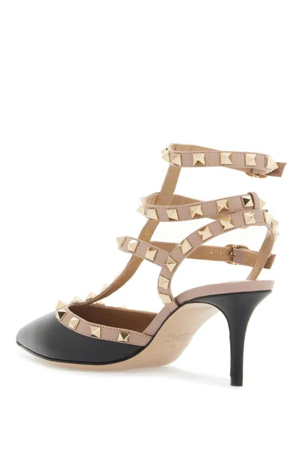 VALENTINO GARAVANI Rockstud Slingback Pumps In Neutro Product Image