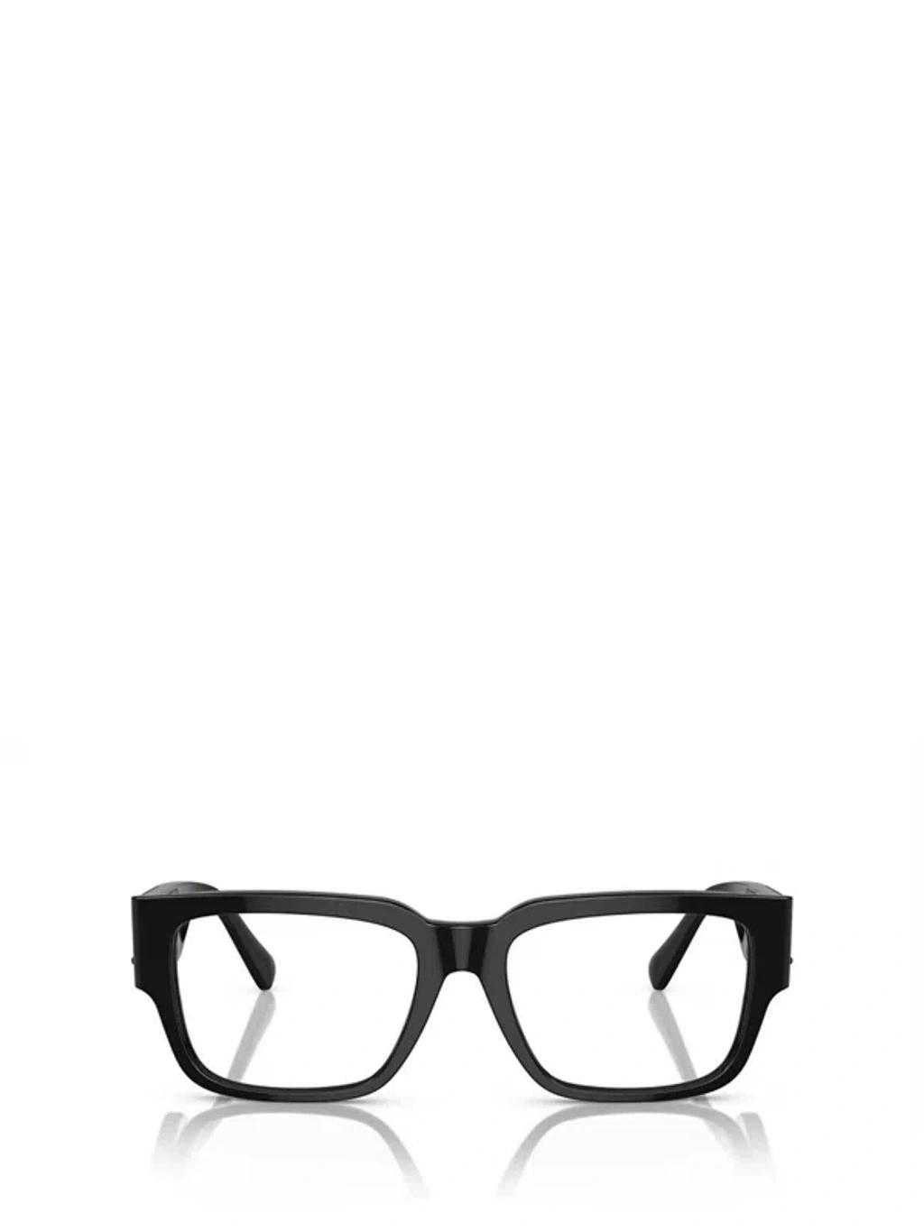 VERSACE Rectangle-frame Glasses In Black Product Image