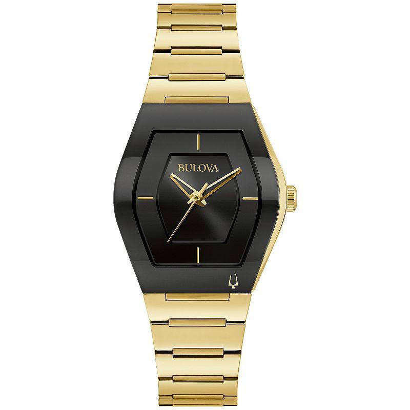 Bulova Womens Latin Grammys Gemini Special Edition Quartz Analog Black Silicone Strap Watch Product Image