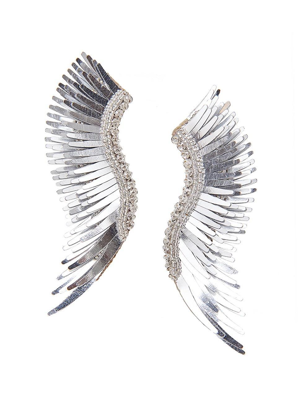 Mignonne Gavigan Madeline Silver Linear Statement Earrings Product Image