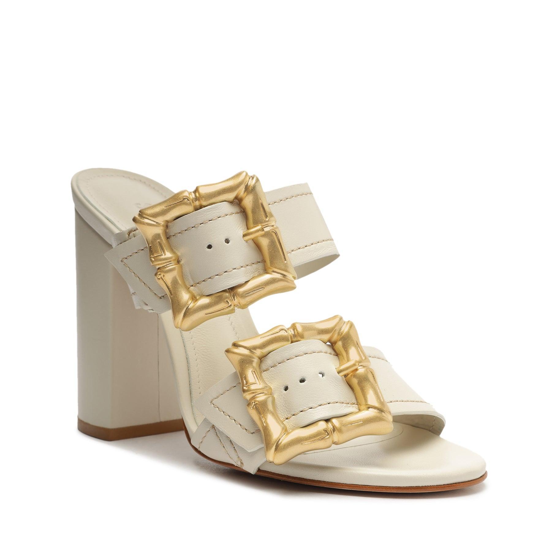 Enola Leather Sandal - 7.5 Pearl Leather Product Image