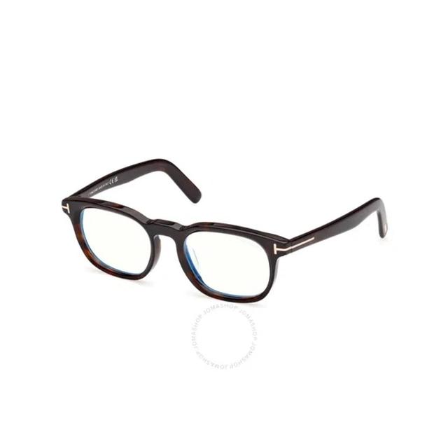 TOM FORD Blue Light Block Square Men's Eyeglasses Ft5930-d-b 052 52 In Black Product Image