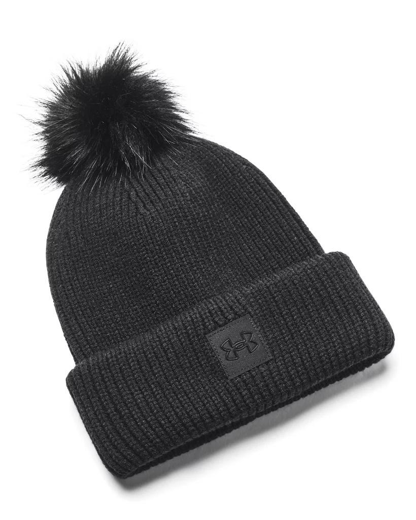 Women's UA Halftime Ribbed Pom Beanie Product Image