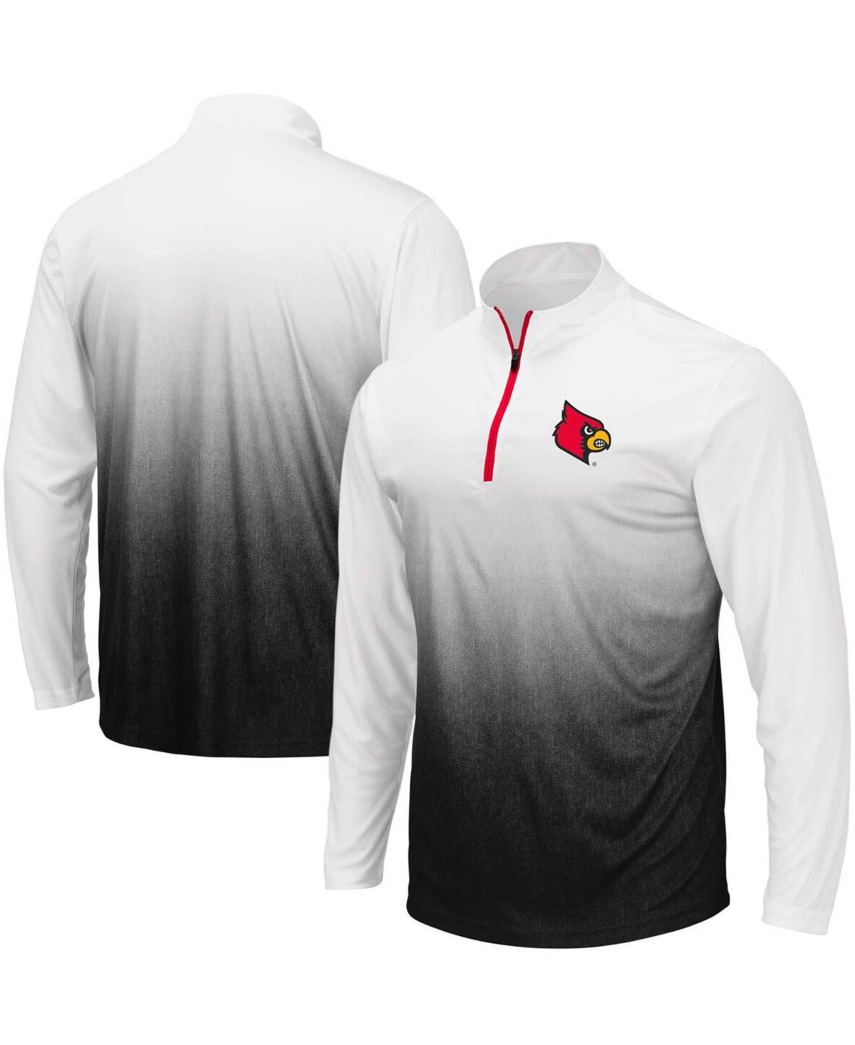 Mens Colosseum Gray Stanford Cardinal Magic Team Logo Quarter-Zip Jacket Product Image