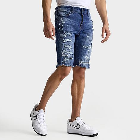 Mens Rip & Repair Denim Shorts Product Image