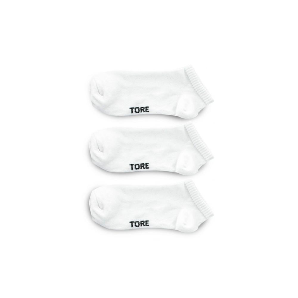 TORE Totally Recycled Mens Low Cut Athletic Socks 3pk - White 7-12 Product Image