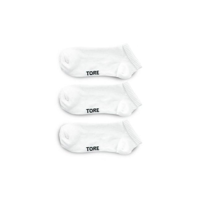 TORE Totally Recycled Mens Low Cut Athletic Socks 3pk - White 7-12 Product Image