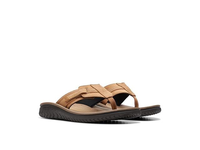 Clarks Wesley Sun Leather) Men's Sandals Product Image