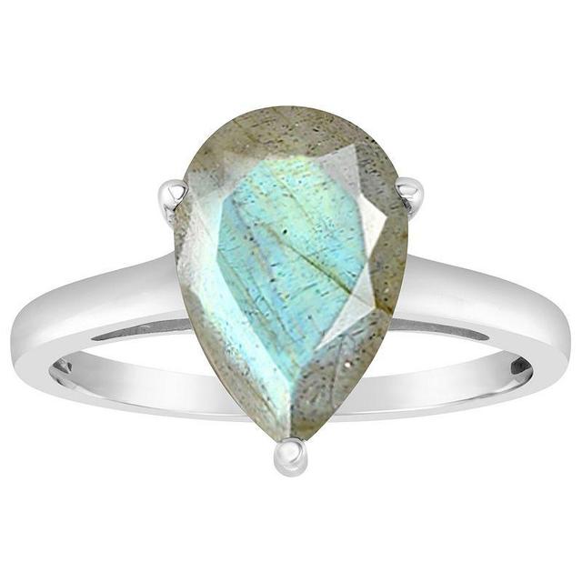 Alyson Layne Sterling Silver Labradorite Ring, Womens Product Image