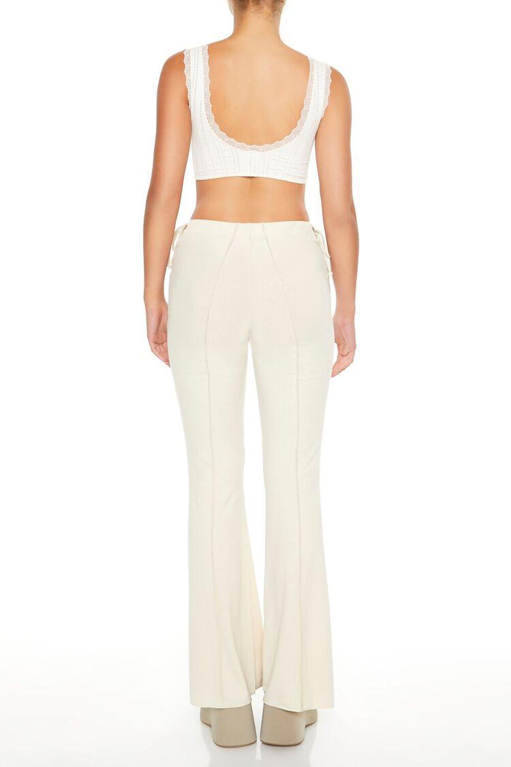 Lace-Up Cutout Flare Leggings | Forever 21 Product Image