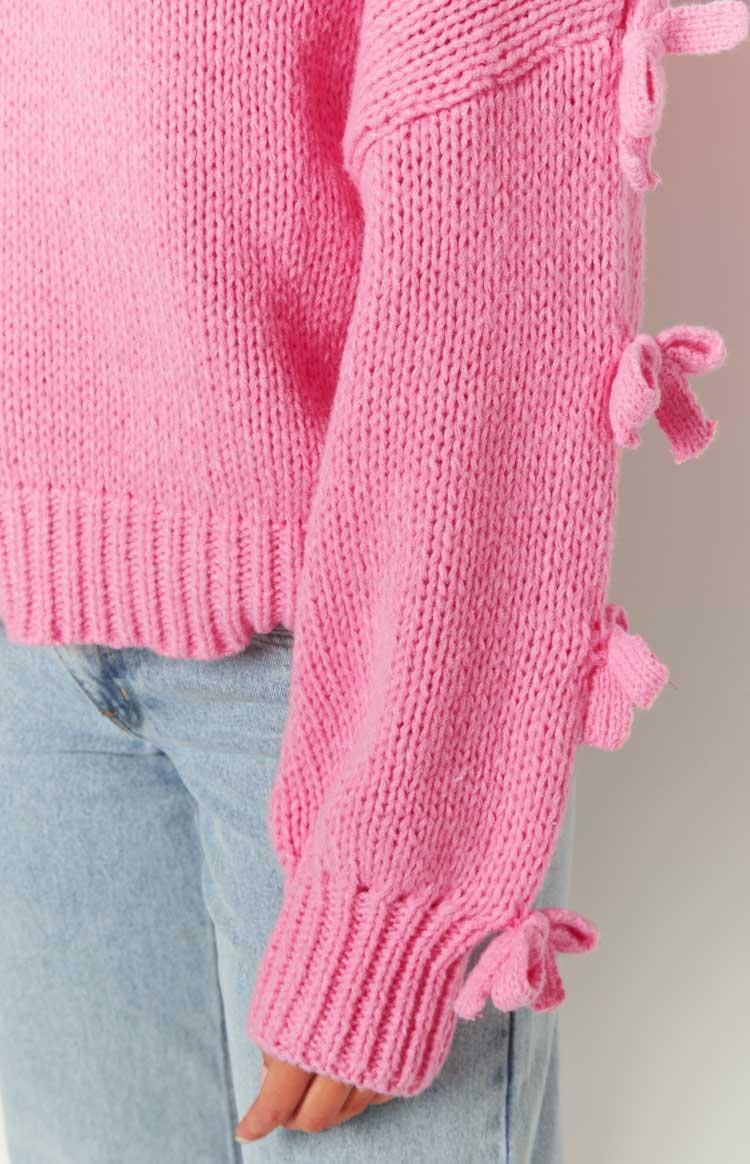 Short and Sweet Pink Knit Jumper Product Image