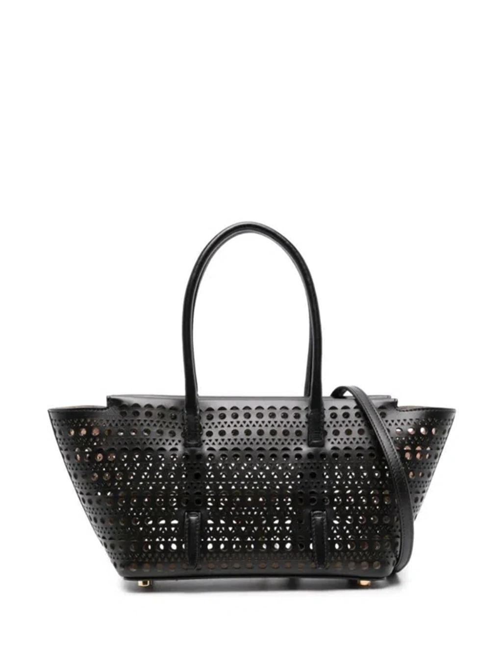 ALAÏA Neo Mina 20 Shoulder Bag In Black Product Image