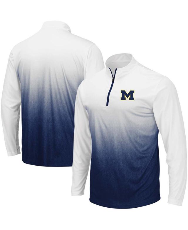 Mens Colosseum Gray ECU Pirates Magic Team Logo Quarter-Zip Jacket Product Image