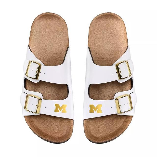 Womens FOCO Los Angeles Lakers Double-Buckle Sandals Product Image