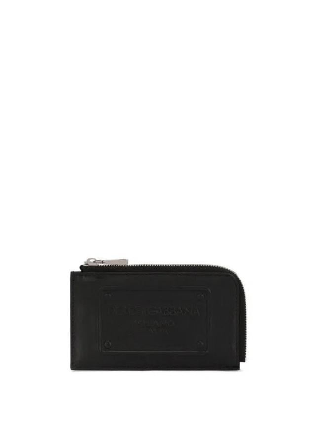 Logo-embossed Leather Wallet In Black Product Image