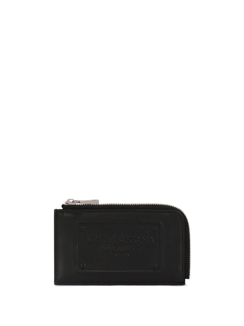 Logo-embossed Leather Wallet In Black Product Image