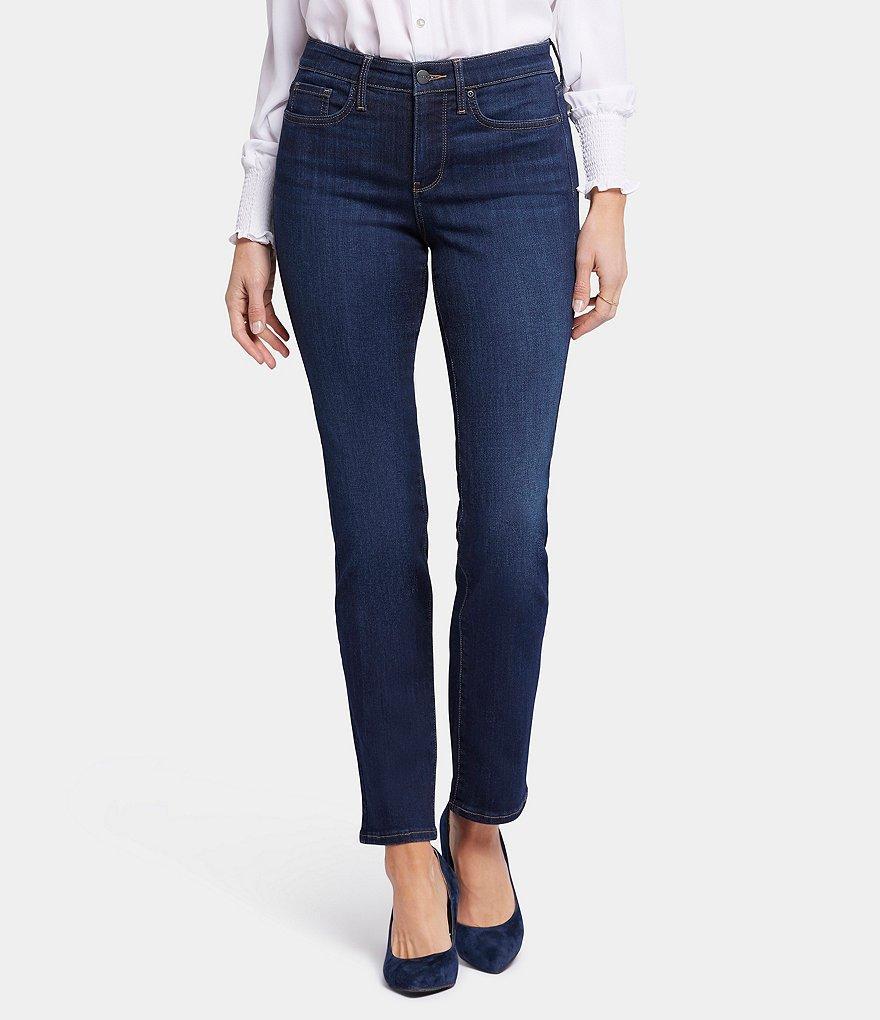 NYDJ Sheri Slim Mid Rise Stretch Denim Jeans Product Image