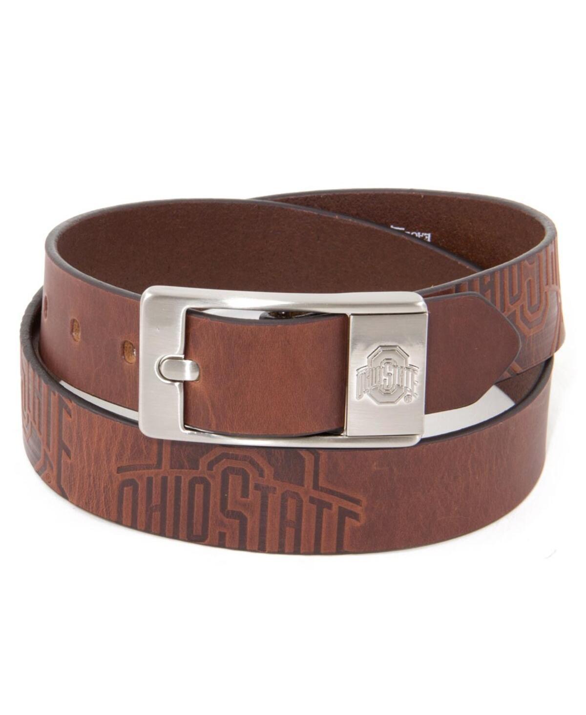 Mens South Carolina Gamecocks Brandish Leather Belt Brown Product Image