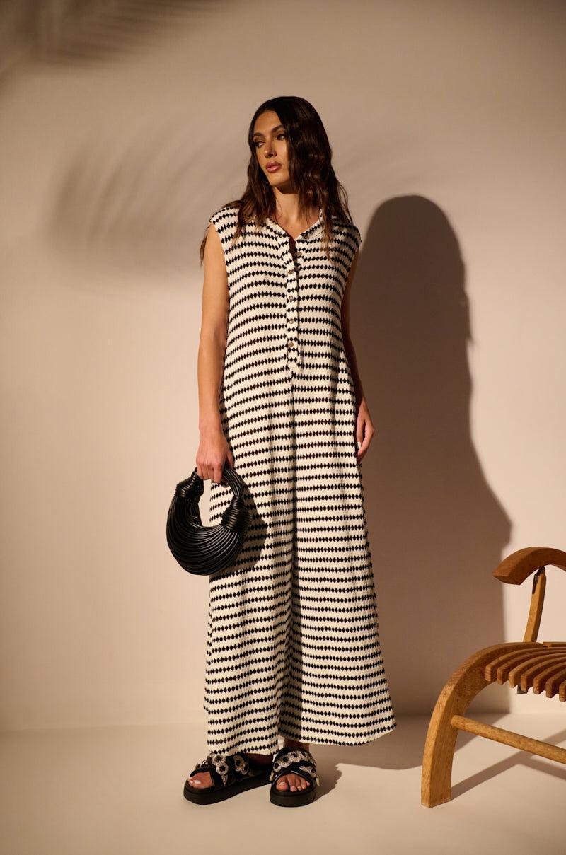 TIME TO PLAY STRIPE JUMPSUIT Product Image