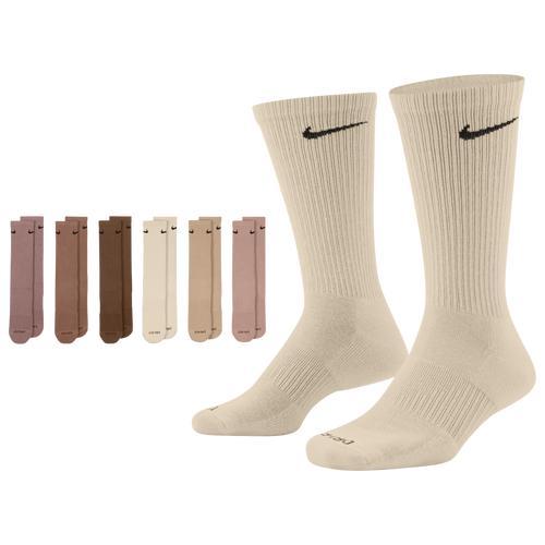 Nike Mens Nike 6 Pack Everyday Plus Cushioned Socks - Mens Black/White Product Image