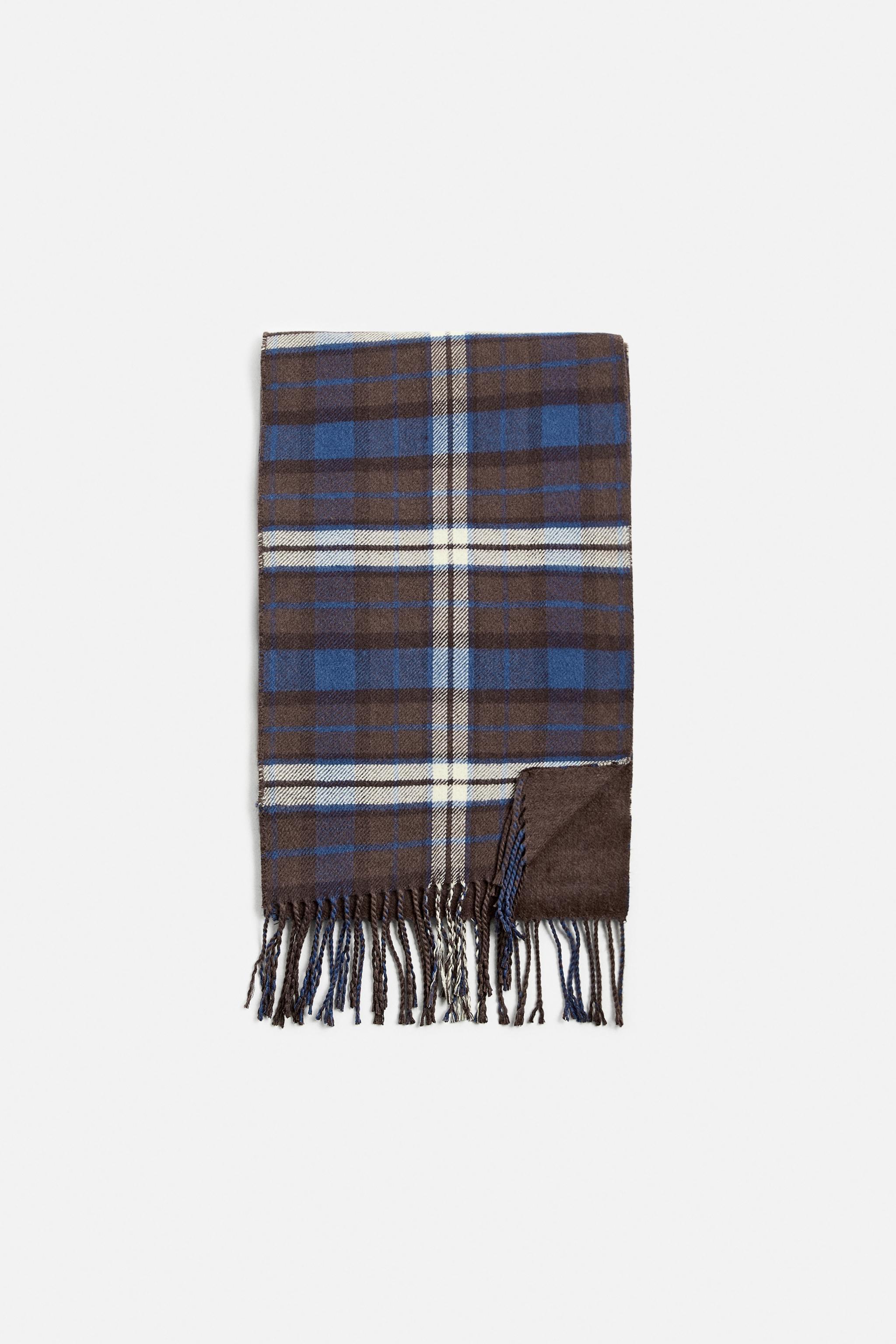 PLAID COMBINATION SCARF Product Image