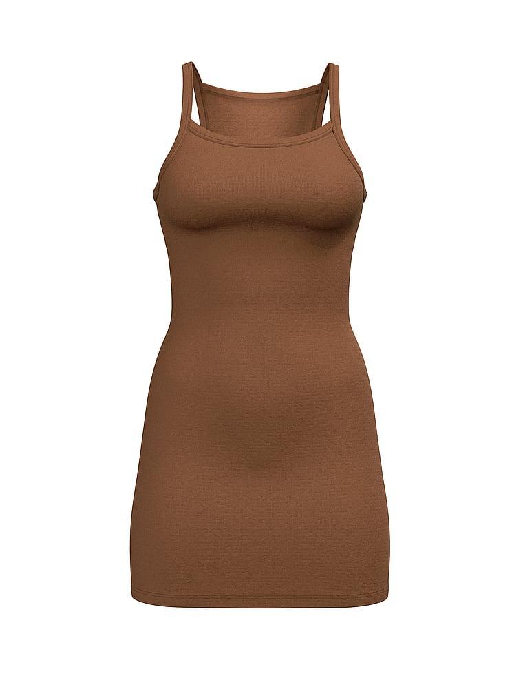 Luxe Ribbed Modal Mini Slip Dress Product Image