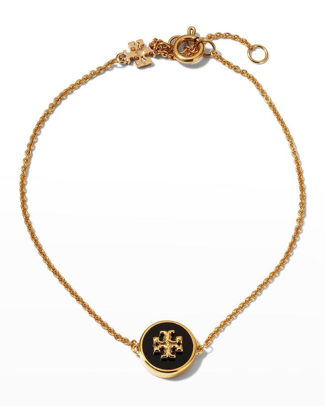 Tory Burch Kira Enamel Pendant Chain Bracelet Product Image