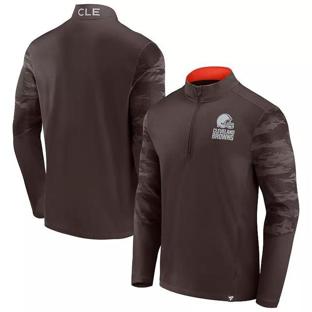 Mens Fanatics Branded Cleveland s Ringer Quarter-Zip Jacket Product Image