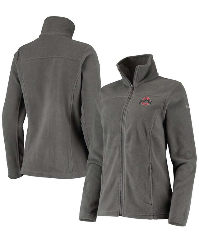 Womens Charcoal Ohio State Buckeyes Give Go Ii Fleece Full-Zip Jacket Product Image