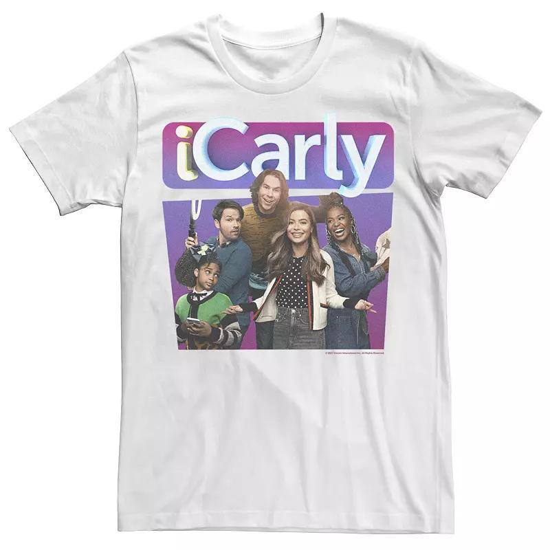 Mens iCarly Cast Photo Title Logo Tee, Boys Product Image