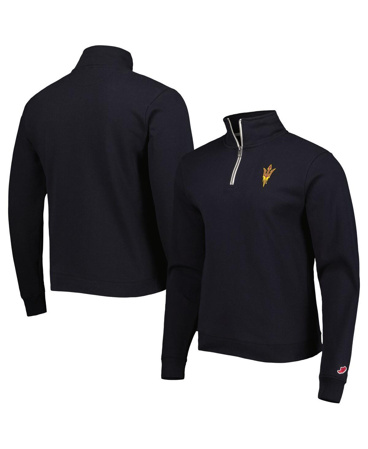 Mens League Collegiate Wear Arizona State Sun Devils Stack Essential Lightweight Fleece Quarter-Zip Sweatshirt Product Image