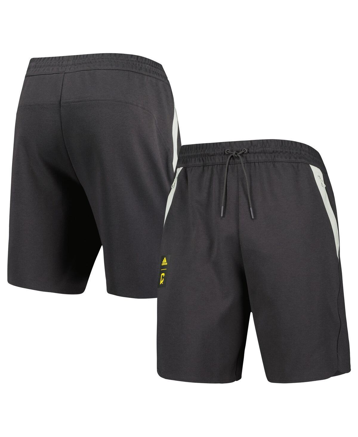 Mens adidas Charcoal Columbus Crew 2023 Player Travel Shorts Product Image