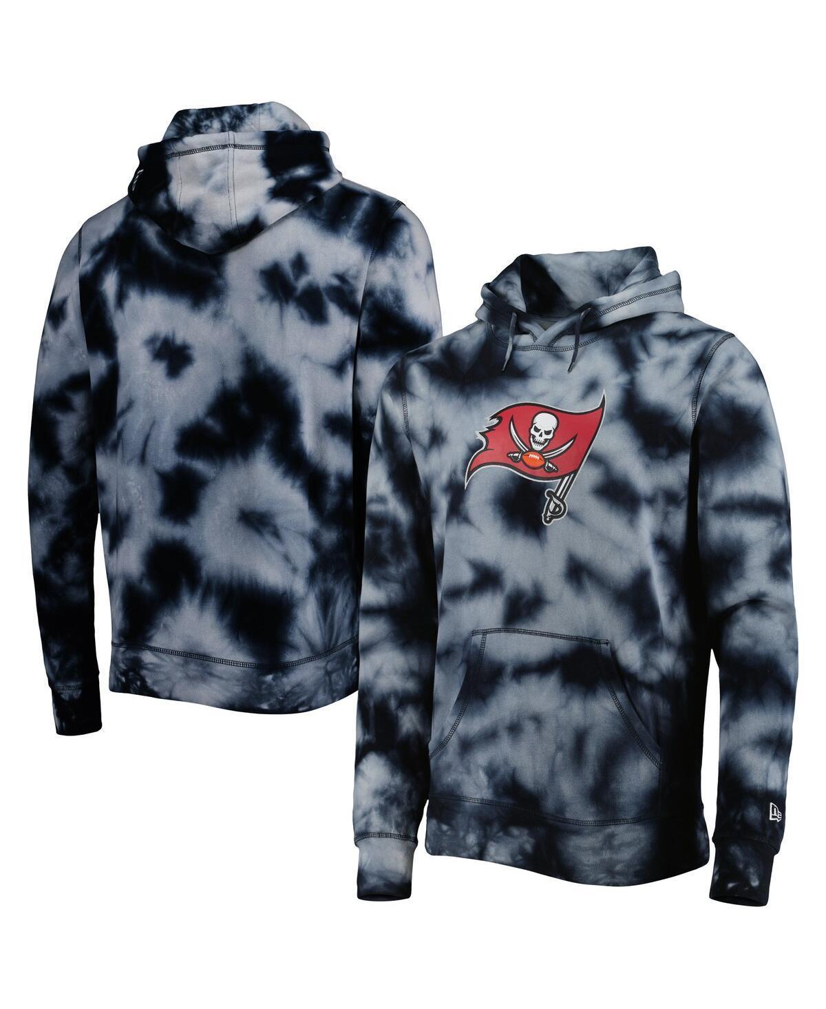 Mens New Era Black Tampa Bay Buccaneers Team Tie-Dye Pullover Hoodie Product Image