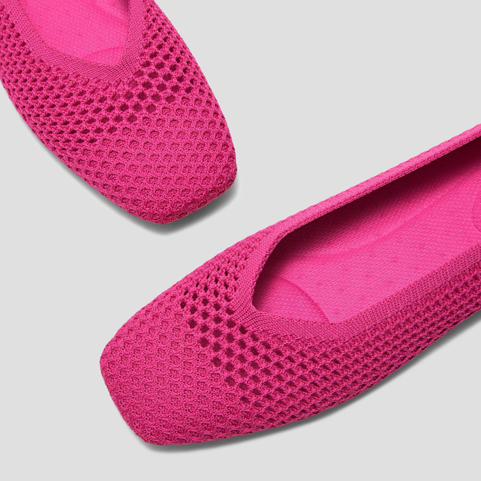 Square-Toe V-Cut Mesh Flats (Margot 2.0) Product Image