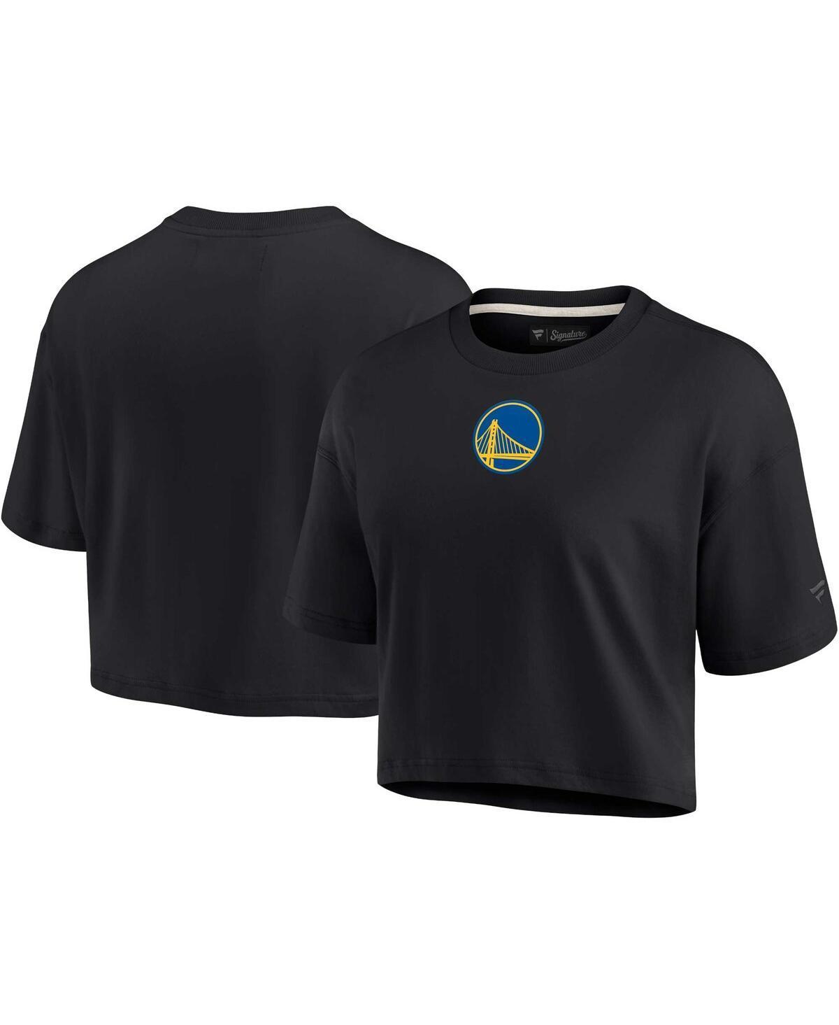 Womens Fanatics Signature Golden State Warriors Super Soft Boxy Cropped T-Shirt Product Image